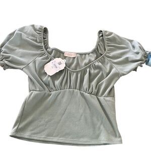 Altar‘d State Sage Green Crop Top (Size L) NWT